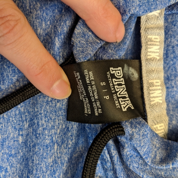 PINK Victoria's Secret Small Blue Athletic Hoodie - Picture 6 of 8